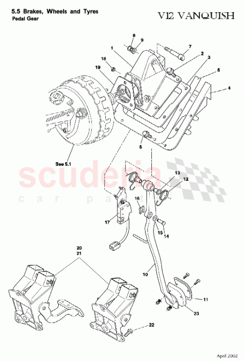 Part Diagram for Aston Martin 1R12-382811-AE