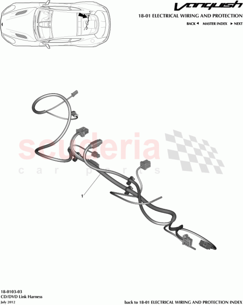 Part Diagram for Aston Martin ED33-9137-CA