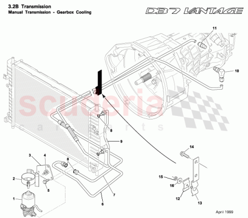 Part Diagram for Aston Martin 32-122743-AA
