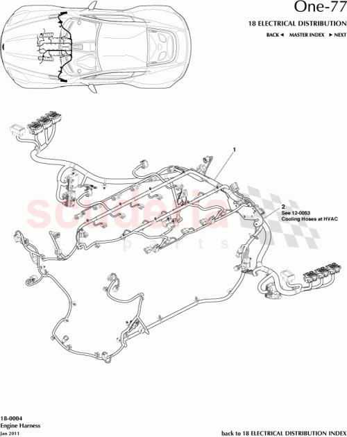 Part Diagram for Aston Martin 12023-15-6101-AA