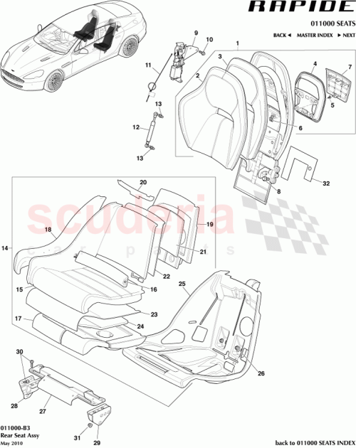 Part Diagram for Aston Martin AD43A63874AA