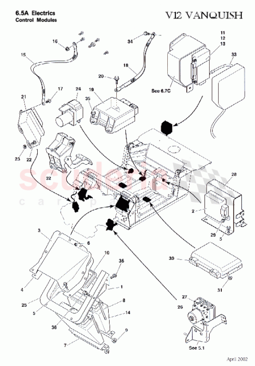 Part Diagram for Aston Martin 1R12-383609-AB