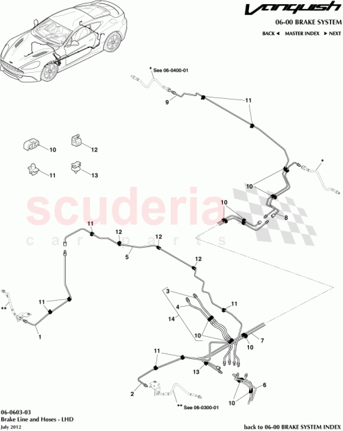 Part Diagram for Aston Martin 4BG33-2M022-AB