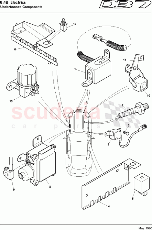 Part Diagram for Aston Martin 697721