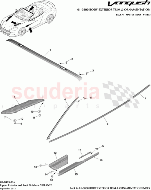 Part Diagram for Aston Martin ED33-519A37-AB