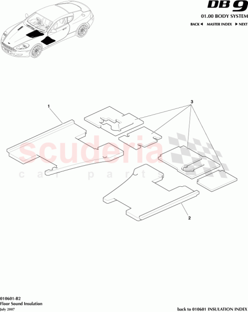 Part Diagram for Aston Martin 4G43-11454-AH