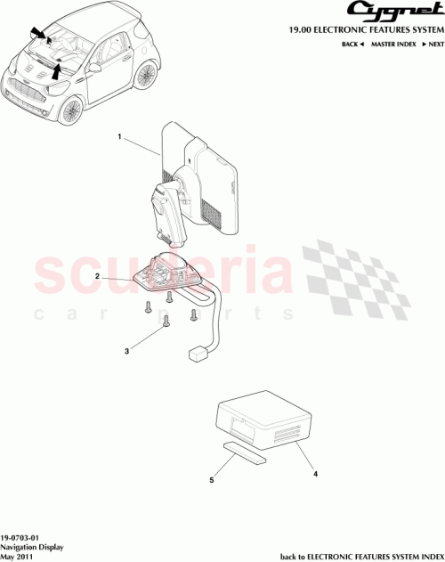 Part Diagram for Aston Martin AY2Y-10E898-FA