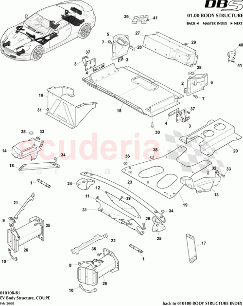 Part Diagram for Aston Martin 8D33-392678-AB