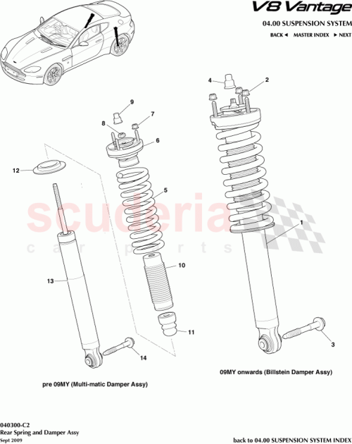 Part Diagram for Aston Martin 9G33-18W002-AE