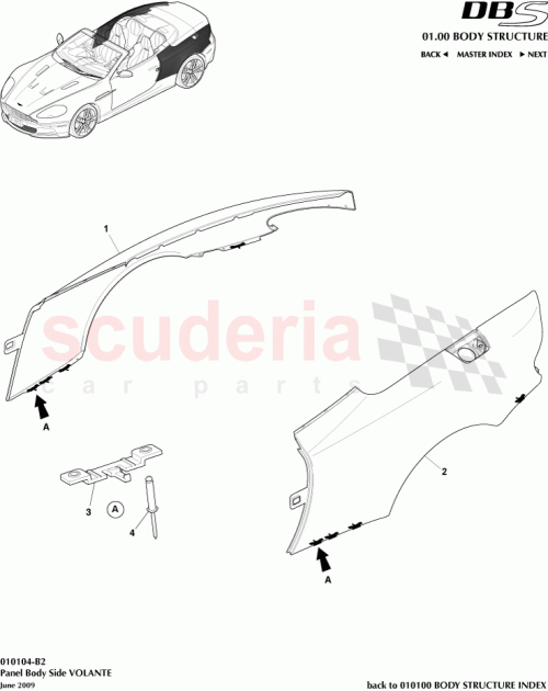 Part Diagram for Aston Martin AD33-L1876-AD