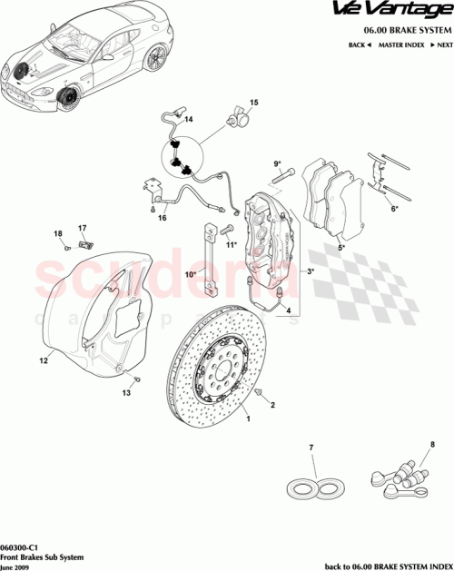 Part Diagram for Aston Martin AD23-2C462-DA