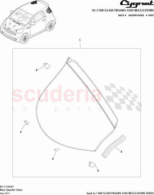 Part Diagram for Aston Martin 62375-74010