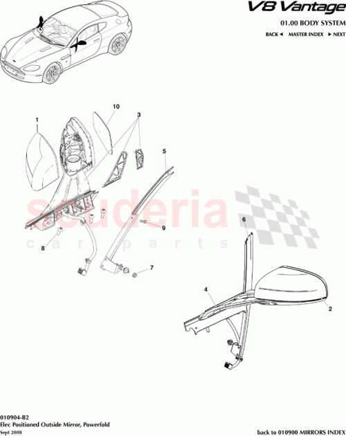 Part Diagram for Aston Martin 7G33-17683-BB