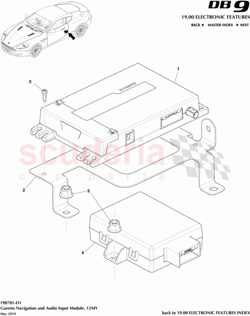 Part Diagram for Aston Martin CG4310E887HA