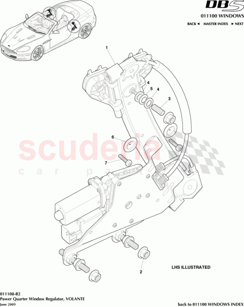 Part Diagram for Aston Martin 9G43-DBM589L-AA
