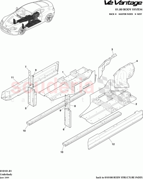 Part Diagram for Aston Martin 6G33-16-10441