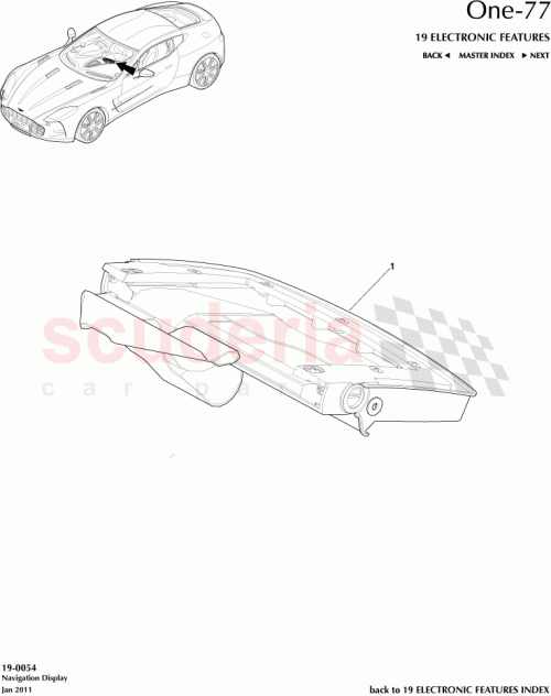 Part Diagram for Aston Martin AY93-10E898-AB