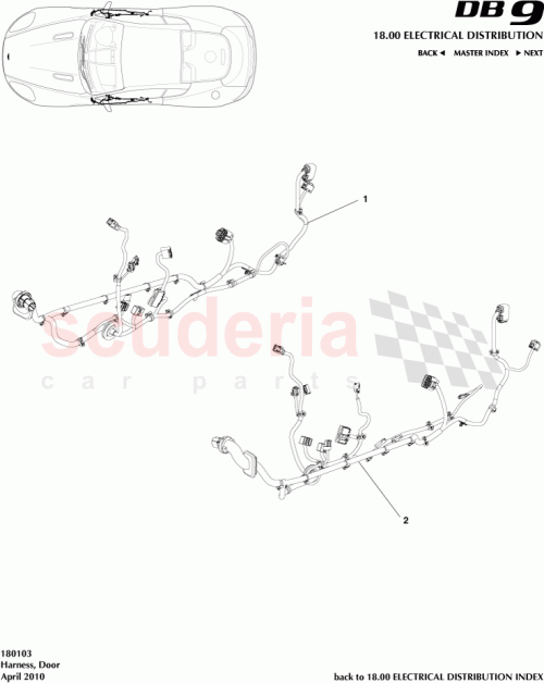 Part Diagram for Aston Martin 8D33-14630-BD