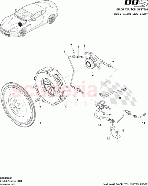 Part Diagram for Aston Martin AD23-CD60-AA