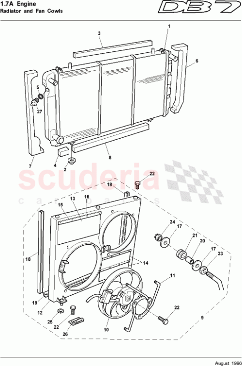 Part Diagram for Aston Martin 32-83269