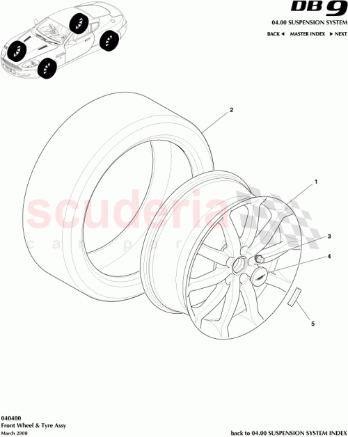 Part Diagram for Aston Martin CG33-360671-AA