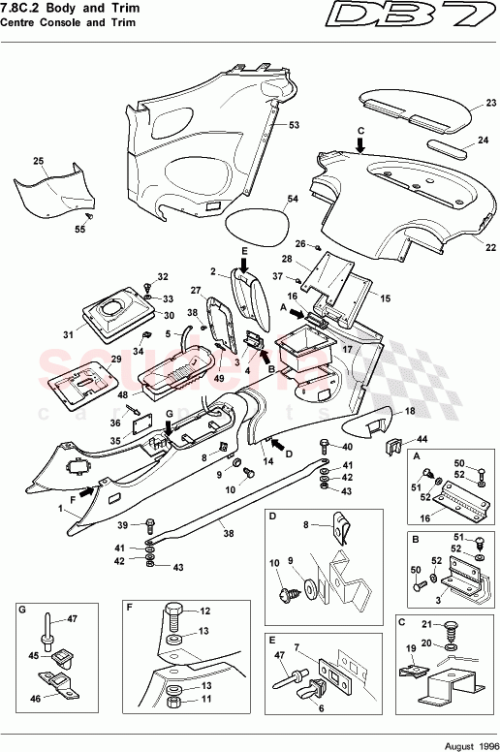 Part Diagram for Aston Martin 83-82796