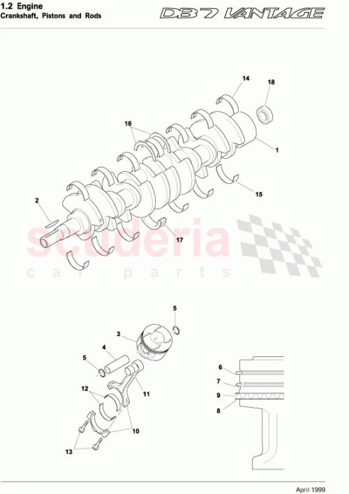 Part Diagram for Aston Martin 4R3E-6A339-AA