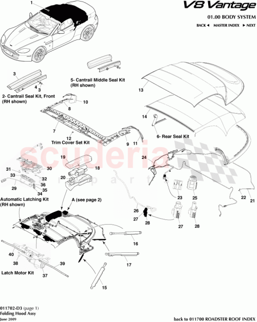 Part Diagram for Aston Martin 6G33-76501B00-BB