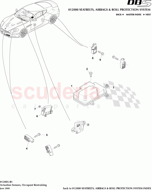 Part Diagram for Aston Martin AD33-14B321-AA