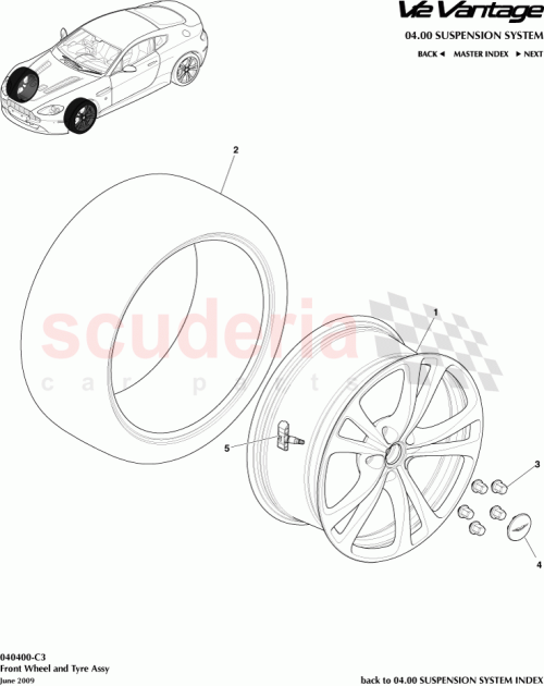 Part Diagram for Aston Martin AG33-1007-GA