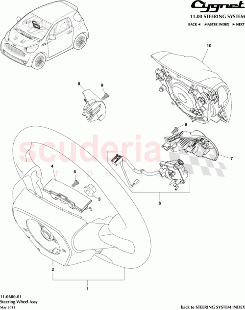 Part Diagram for Aston Martin 90179-12071