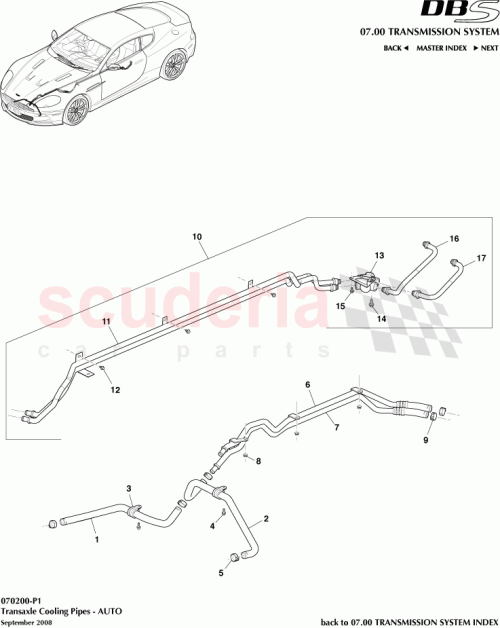 Part Diagram for Aston Martin 9G437D353AA
