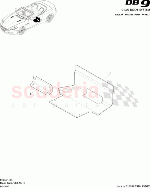 Part Diagram for Aston Martin 4G43-10K973-AAW