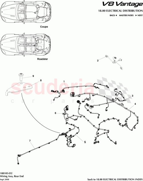 Part Diagram for Aston Martin 6G33-14A227-AG