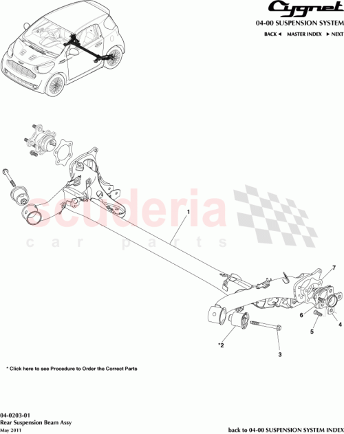 Part Diagram for Aston Martin 90119-12385