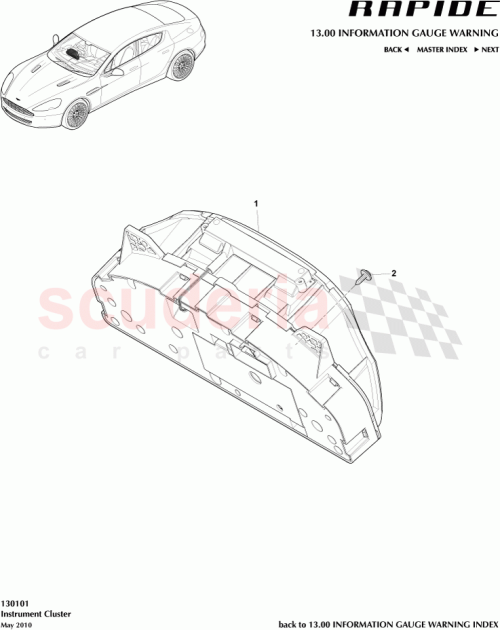 Part Diagram for Aston Martin BD43-10849-CC