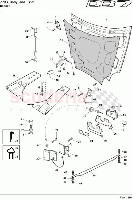 Part Diagram for Aston Martin 697811