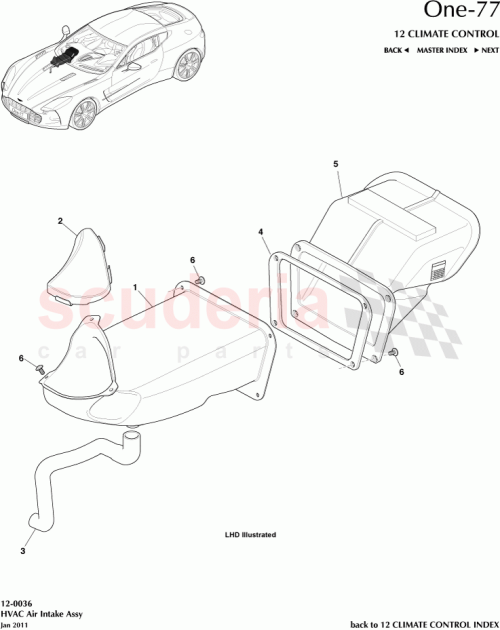 Part Diagram for Aston Martin 12023-03-8065-AA