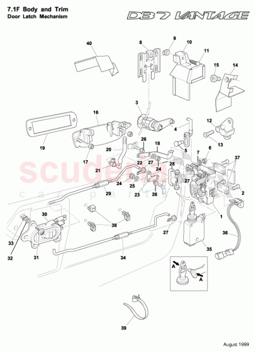 Part Diagram for Aston Martin 65-82268