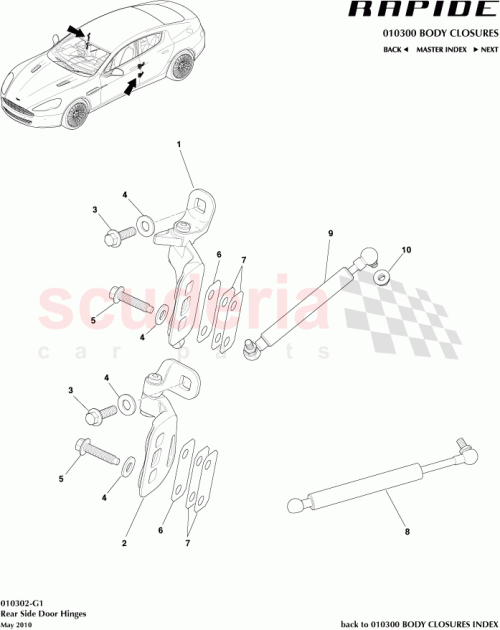 Part Diagram for Aston Martin AD43-F26810-AA