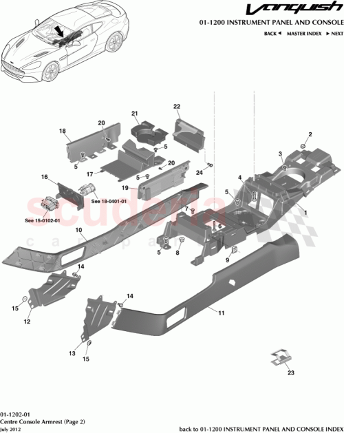 Part Diagram for Aston Martin DD33-2943752-AB