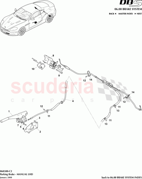 Part Diagram for Aston Martin 4G43-2C637-AA
