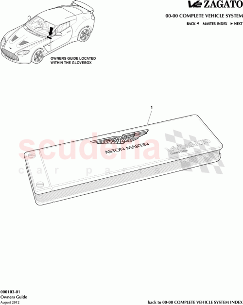 Part Diagram for Aston Martin 705876-PK