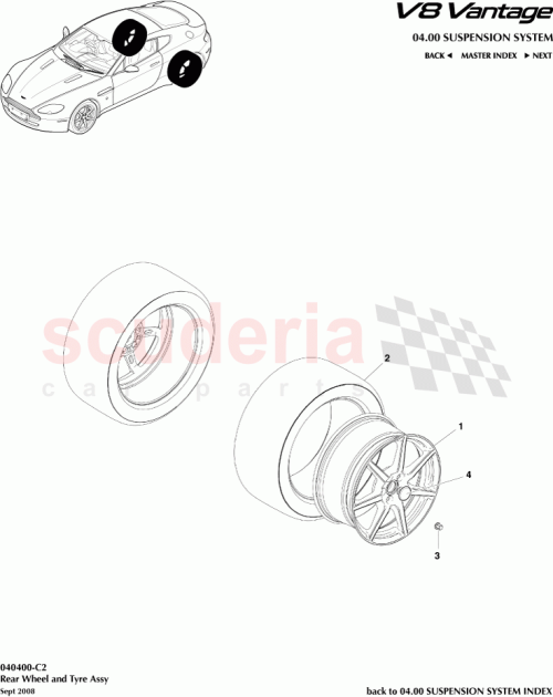 Part Diagram for Aston Martin 6G33-37-10652
