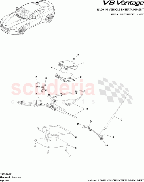 Part Diagram for Aston Martin 6G33-14A227-DD