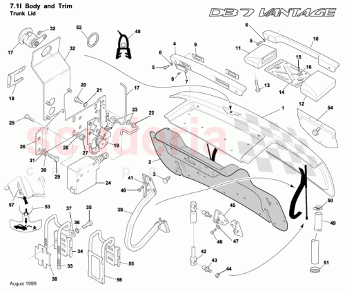 Part Diagram for Aston Martin 67-121449-BB