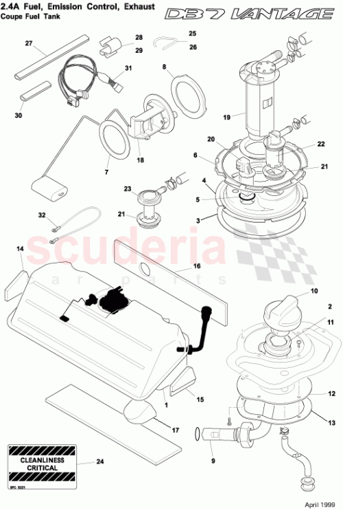 Part Diagram for Aston Martin 37-81933
