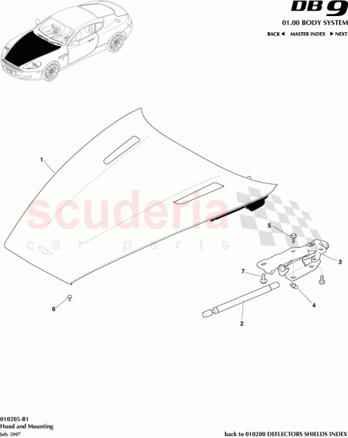 Part Diagram for Aston Martin BG43-16612-AC