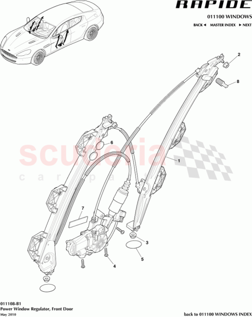 Part Diagram for Aston Martin AD43-F23201-AE