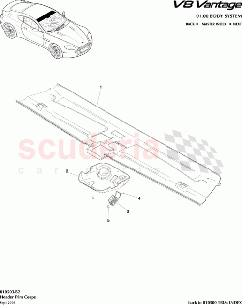 Part Diagram for Aston Martin 8G4303408ACW